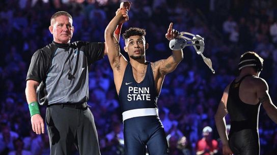 What a show by No. 1 Penn State wrestlers against No. 2 Iowa taken in Altoona, Pa. (Penn State)